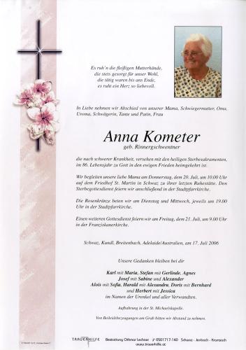 Parte von Anna Kometer
