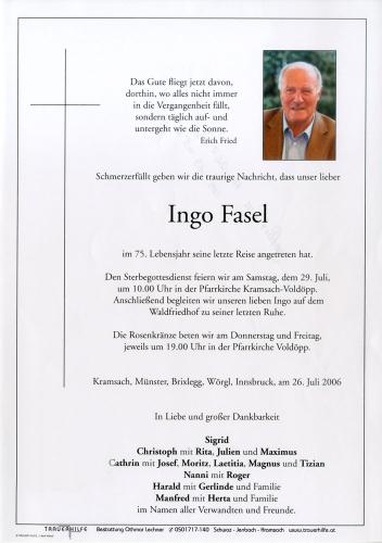 Parte von Ingo Fasel