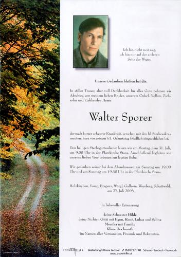 Parte von Walter Sporer