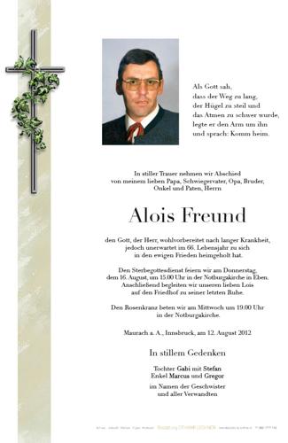 Parte von Alois Freund
