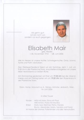 Parte von Elisabeth Mair
