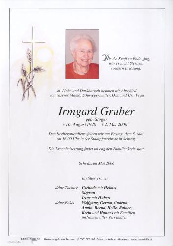Parte von Irmgard Gruber