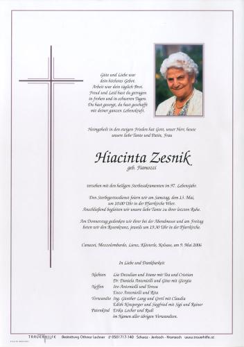 Parte von Hiacinta Zesnik