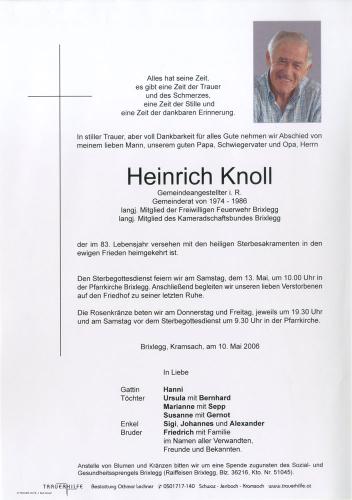 Parte von Heinrich Knoll