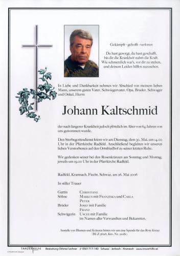 Parte von Johann Kaltschmid