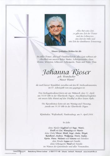 Parte von Johanna Rieser