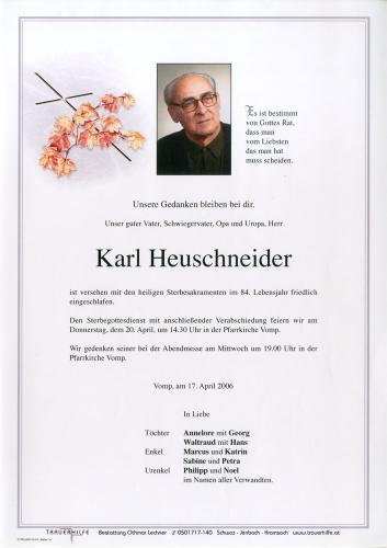 Parte von Karl Heuschneider