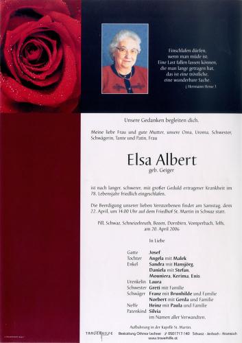 Parte von Elsa Albert