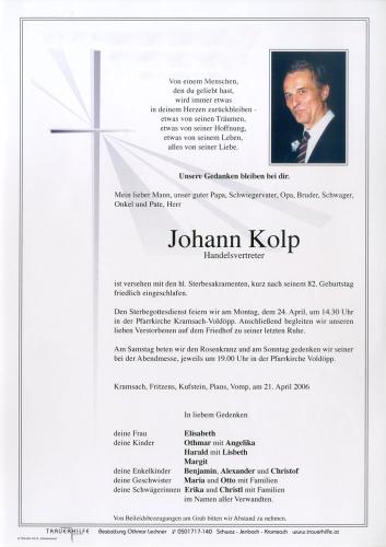 Parte von Johann Kolp