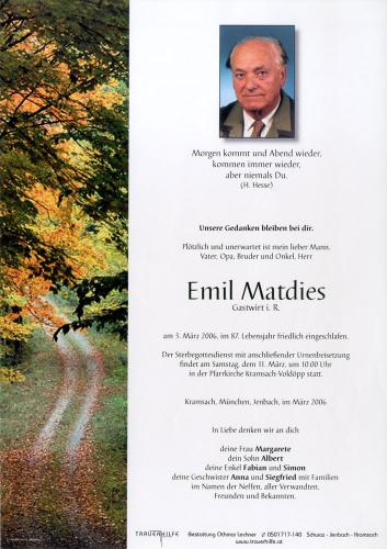 Parte von Emil Matdies