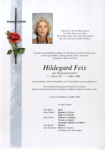 Parte von Hildegard Feix