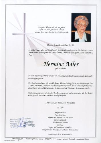 Parte von Hermine Adler