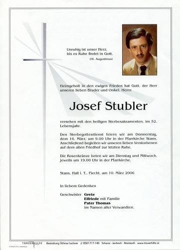Parte von Josef Stubler