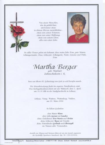 Parte von Martha Berger