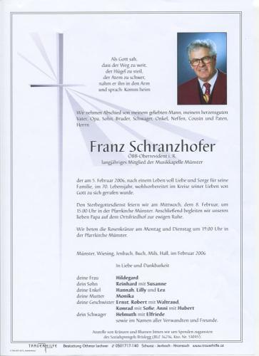 Parte von Franz Schranzhofer