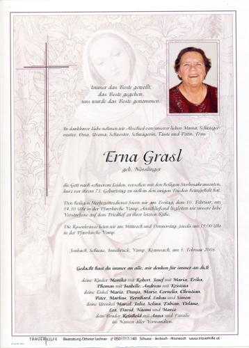 Parte von Erna Grasl