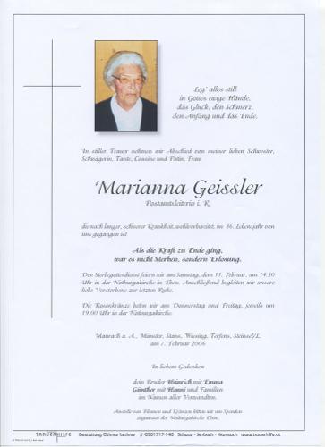 Parte von Marianna Geissler