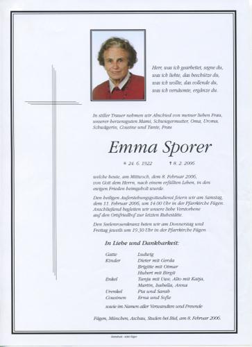 Parte von Emma Sporer