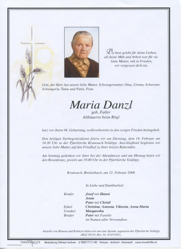 Parte von Maria Danzl