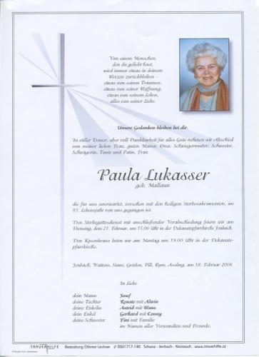 Parte von Paula Lukasser
