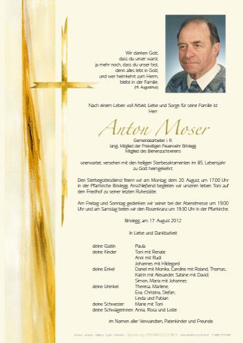 Parte von Anton Moser