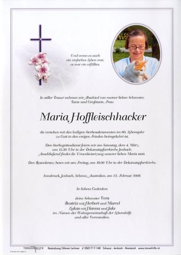 Parte von Maria Hoffleischhacker