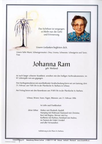 Parte von Johanna Ram