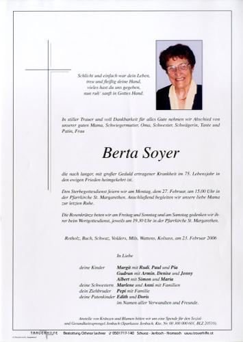Parte von Berta Soyer