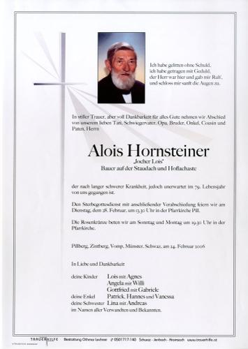 Parte von Alois Hornsteiner