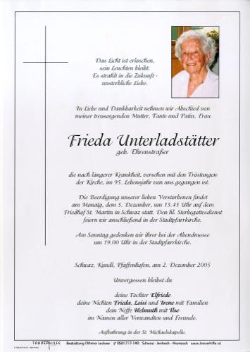 Parte von Frieda Unterladstätter