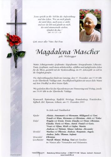 Parte von Magdalena Mascher