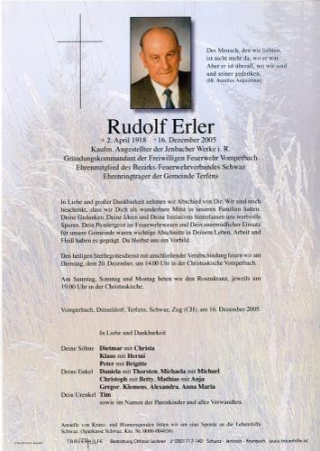 Parte von Rudolf Erler