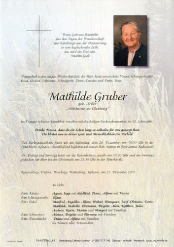 Parte von Mathilde Gruber