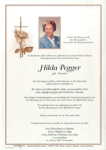 Parte von Hilda Pegger