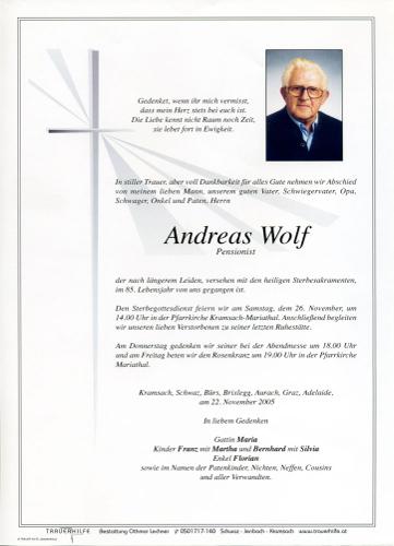 Parte von Andreas Wolf
