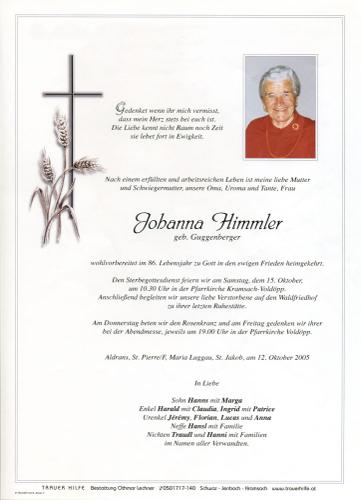 Parte von Johanna Himmler