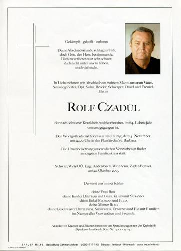 Parte von Rolf Czadül