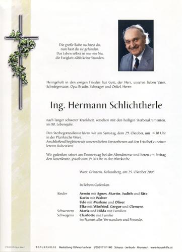 Parte von Hermann Schlichtherle