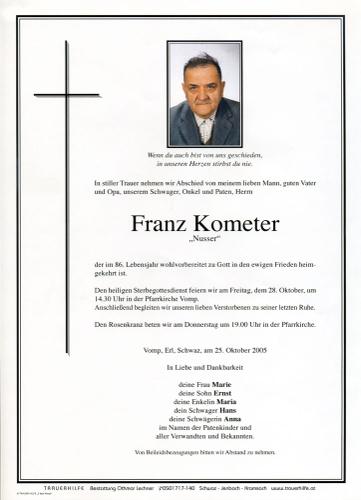Parte von Franz Kometer