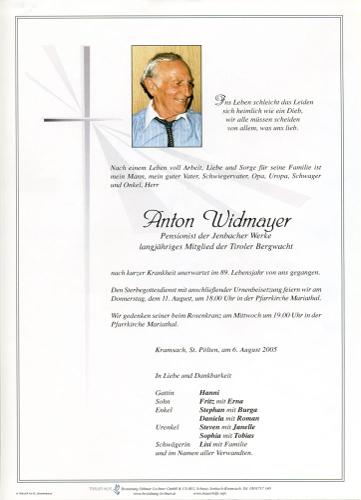 Parte von Anton Widmayer