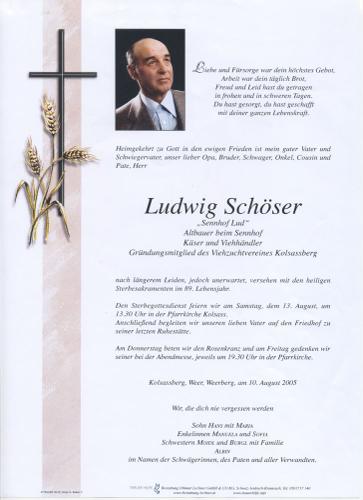 Parte von Ludwig Schöser