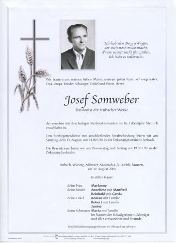 Parte von Josef Sonnweber