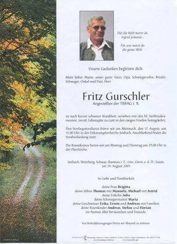 Parte von Fritz Gurschler