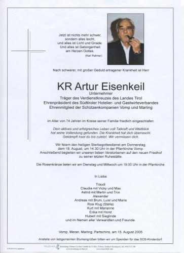 Parte von Artur Eisenkeil