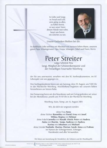 Parte von Peter Streiter