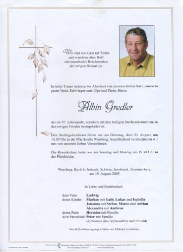 Parte von Albin Gredler