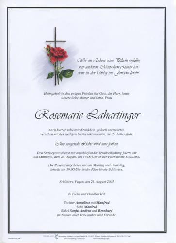 Parte von Rosemarie Lahartinger