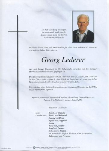 Parte von Georg Lederer