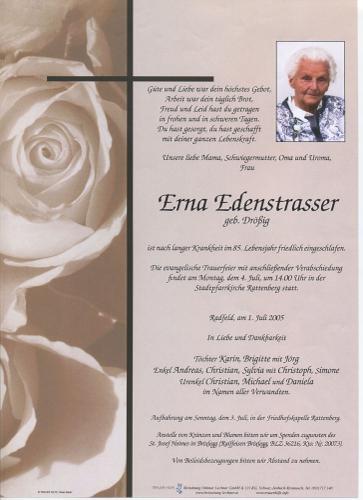 Parte von Erna Edenstrasser