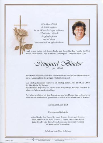 Parte von Irmgard Binder